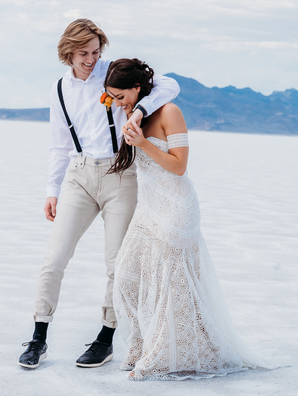 Utah Bonneville Salt Flats Elopement and Wedding Photographer