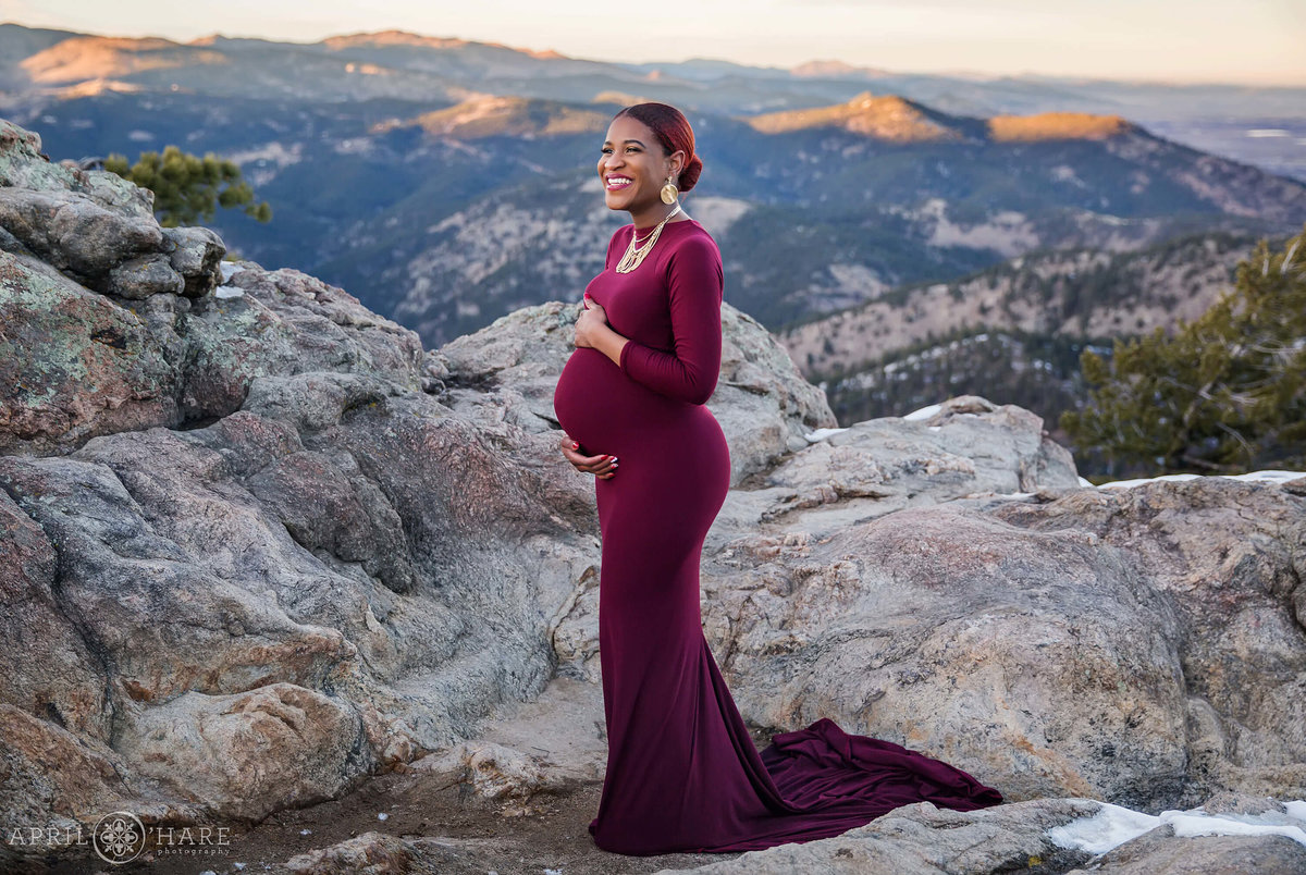 Gorgeous Colorado Maternity Photography in Boulder at Lost Gulch Lookout