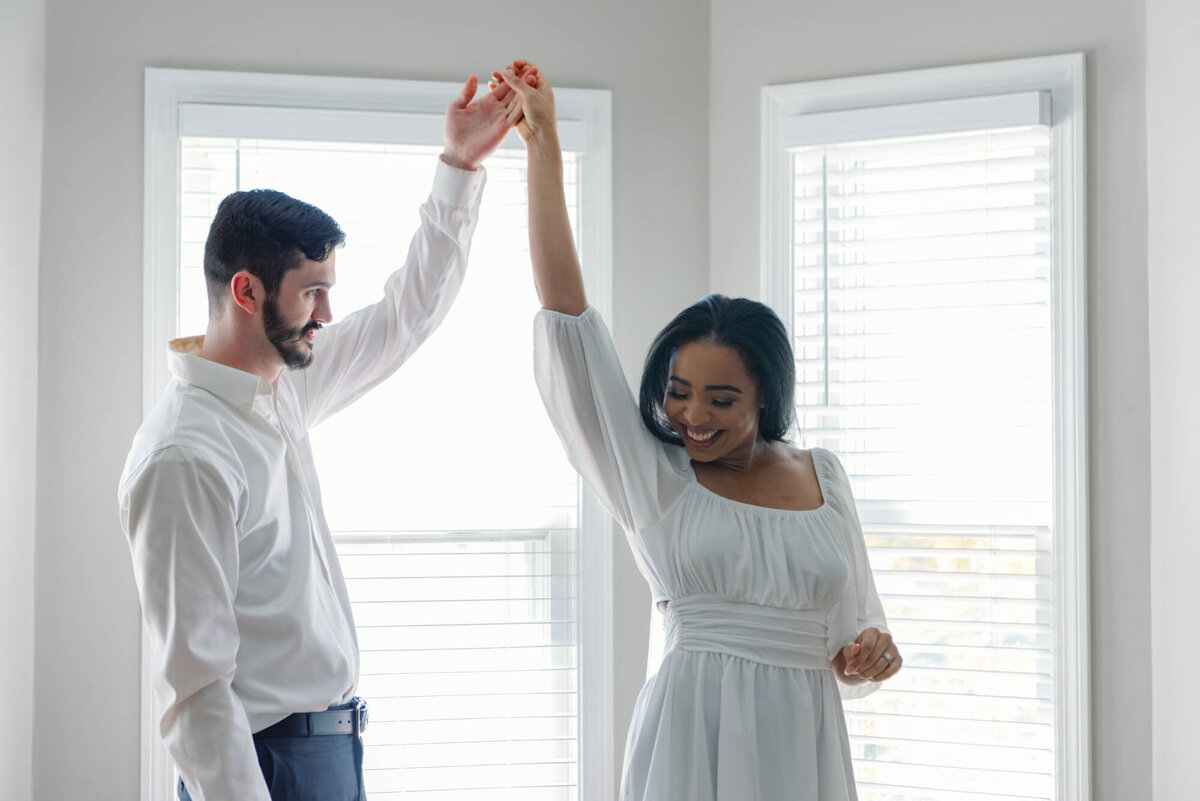 First look elopement at Airbnb in Boston
