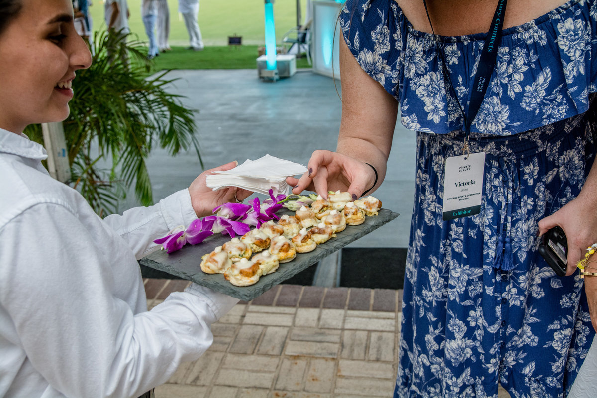 Event photo with hors d'oeuvres