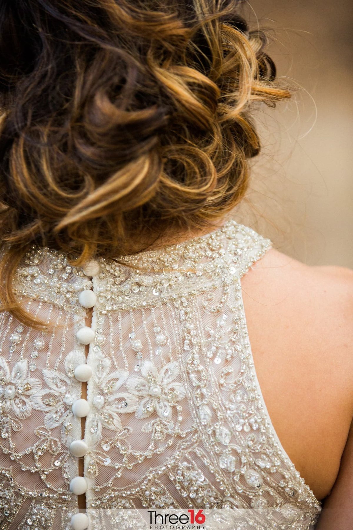 The back of the Bride's dress