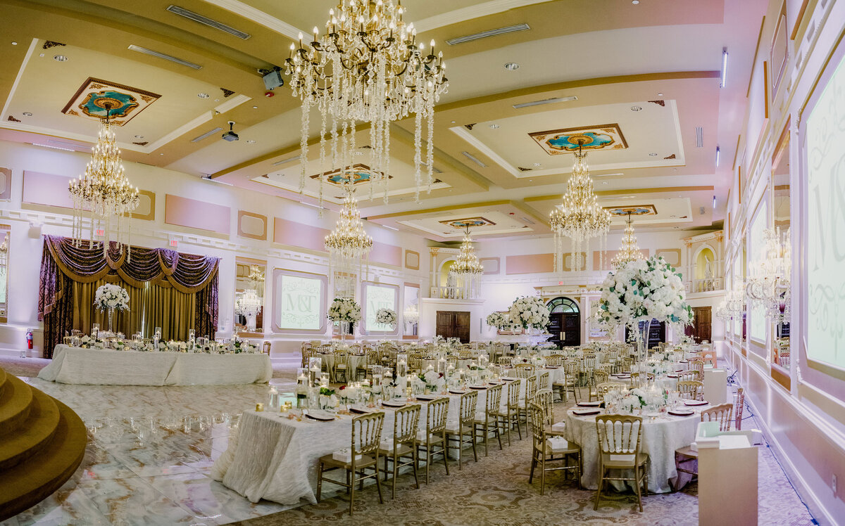 Marie + Tyler Elegant Disney weddings---  19- Reception Grand Marquis Ballroom 3