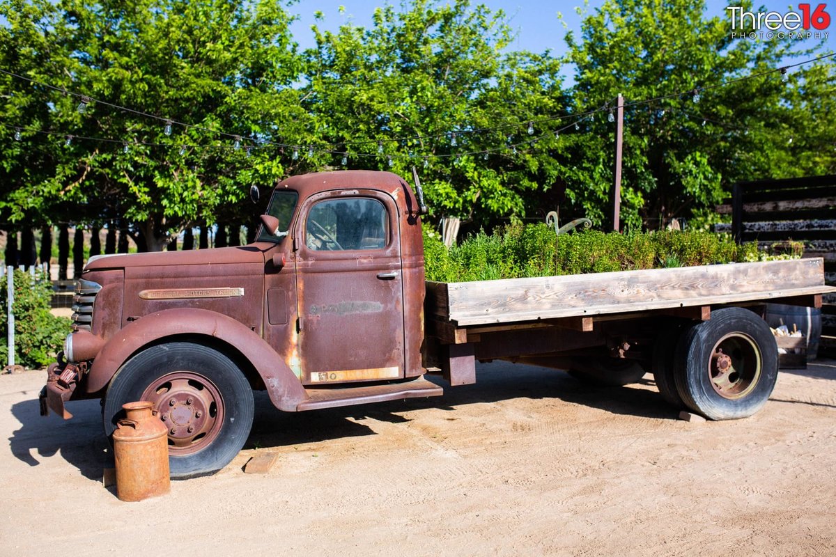 Old Flat Bed Truck at Peltzer Winery