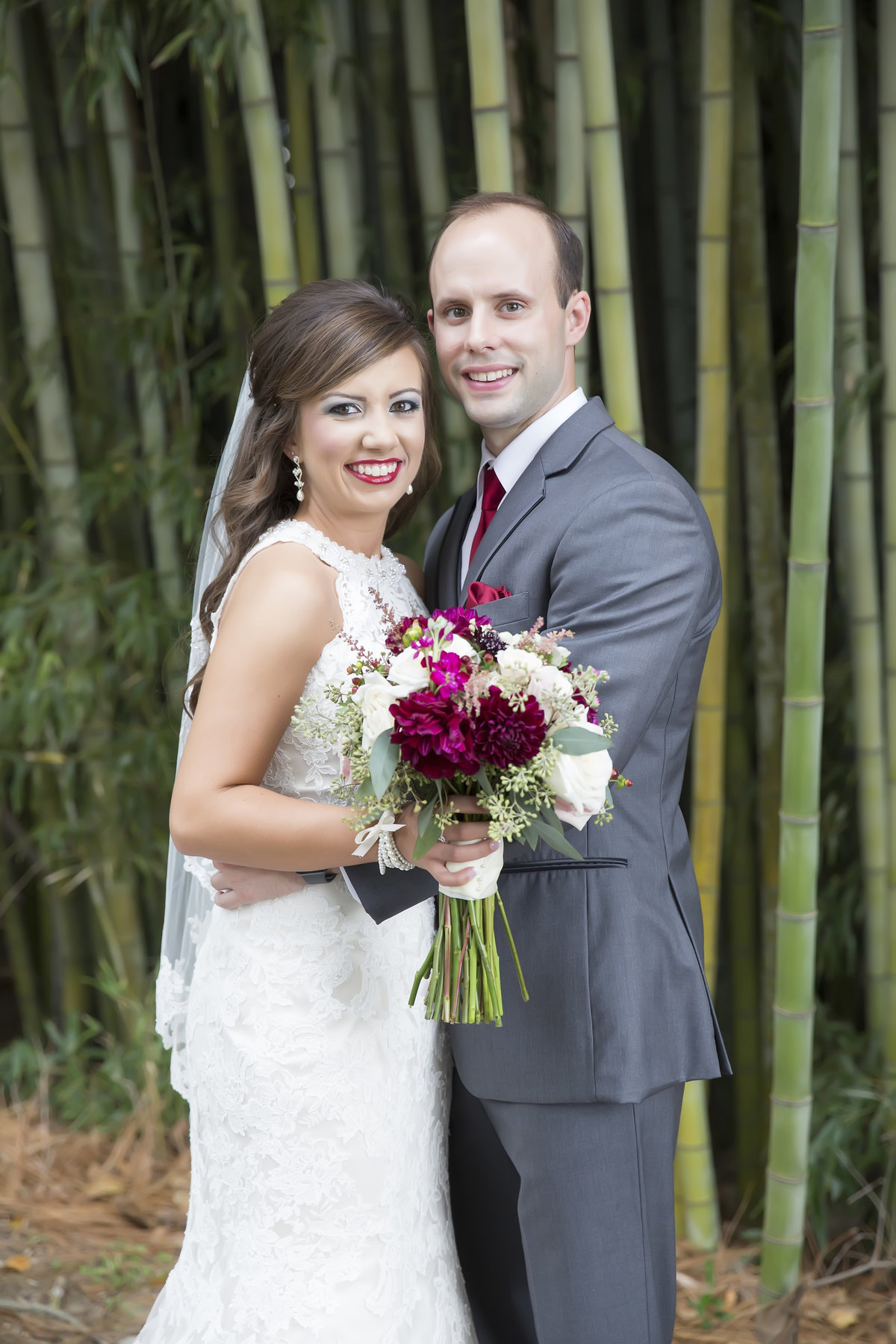 Bride and Groom at the Canebrake Country Club in Hattiesburg, Mississippi