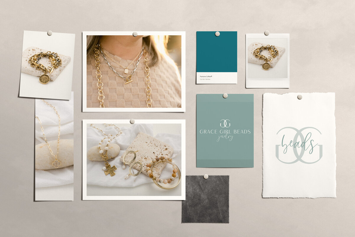 Moodboard for Jewelry brand & product photography