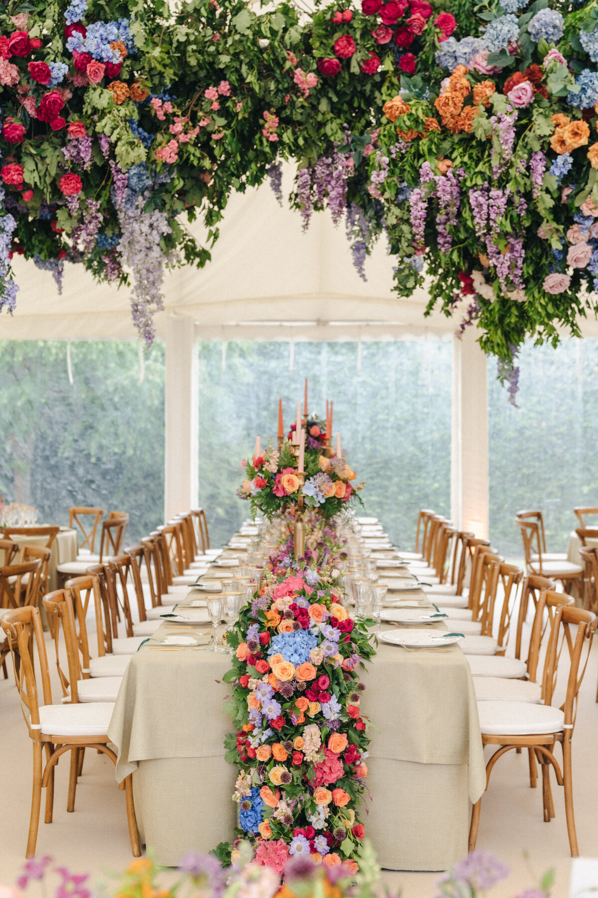 colourful-flower-wedding-table-runner