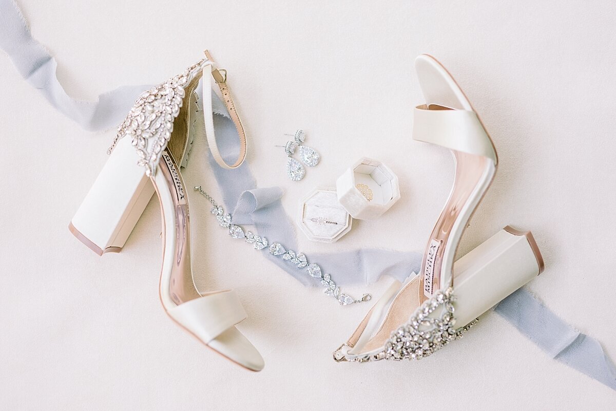 bridal shoes and jewelry