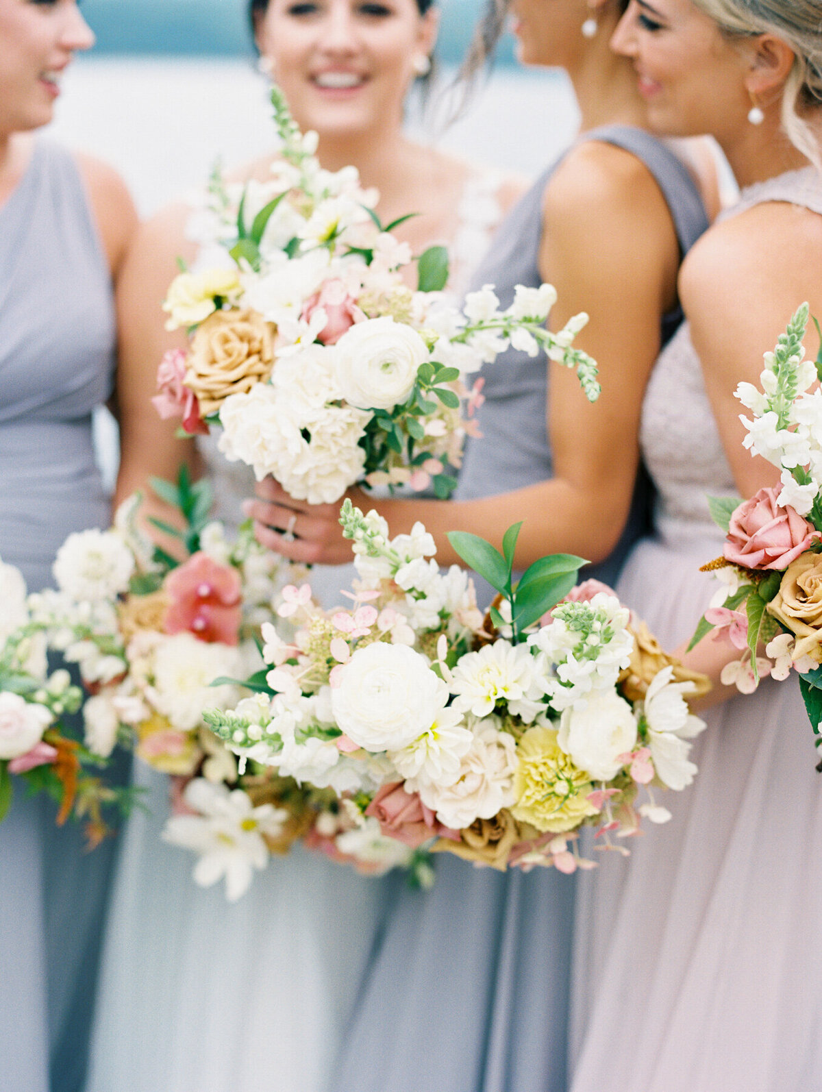 summer bridesmaid bouquet, studio fleurette, stillwater minnesota florist
