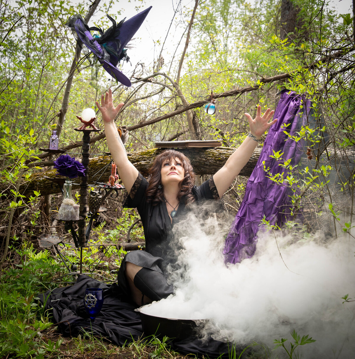 goddess studio witch pagan spells smoke bomb cauldron wiccan