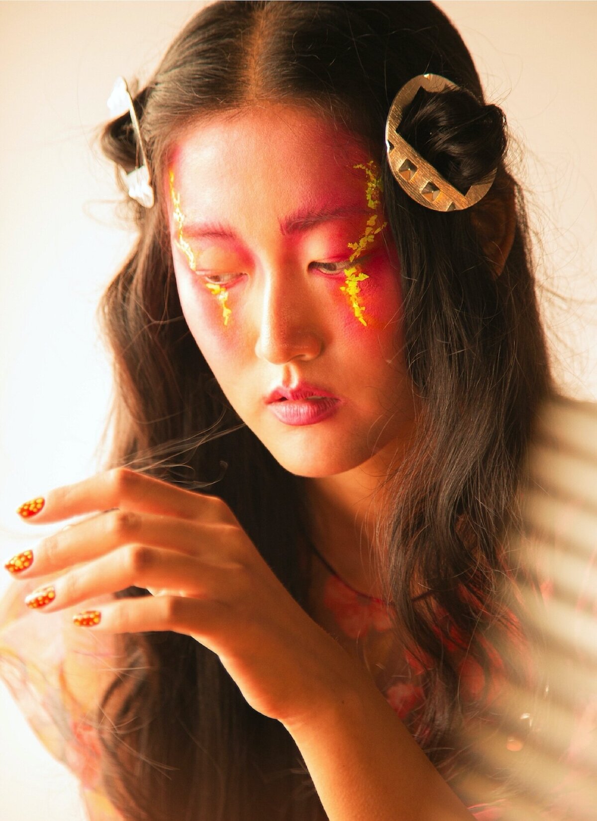 asian-woman-editorial-shoot-colourful-eye-makeup