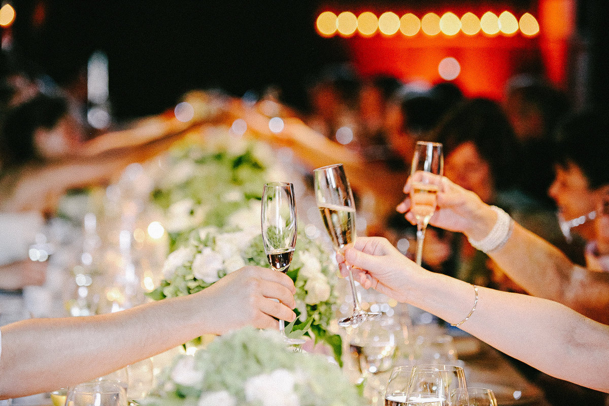 A wedding toast at Annadel Winery