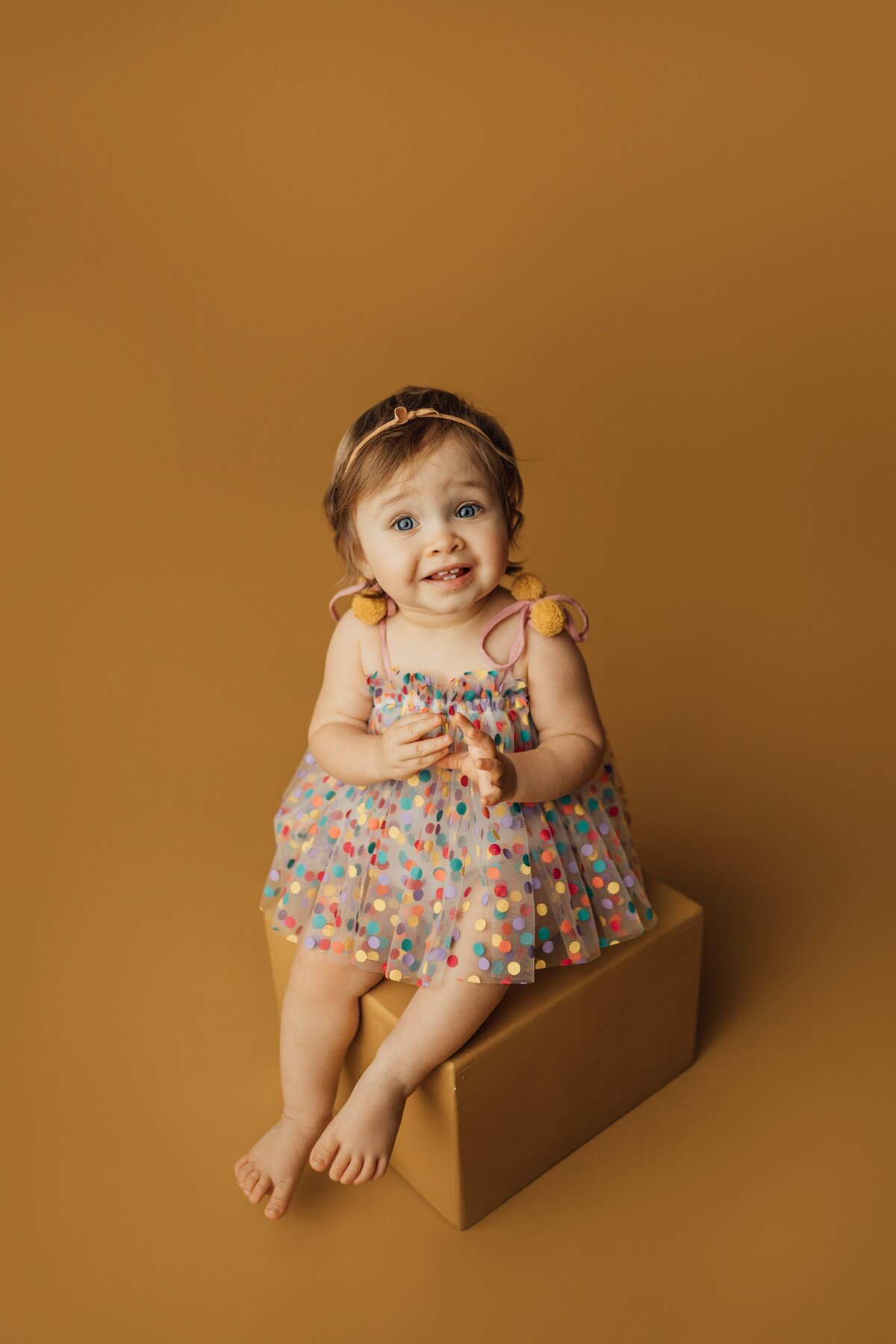 first birthday portraits of girl in tampa