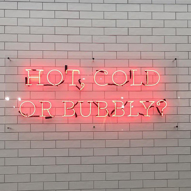 Pink Neon Sign for Cafe