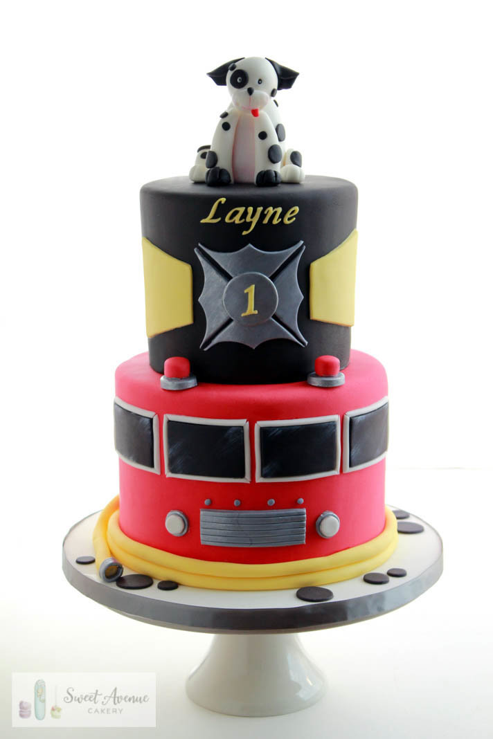 firefighter birthday cake