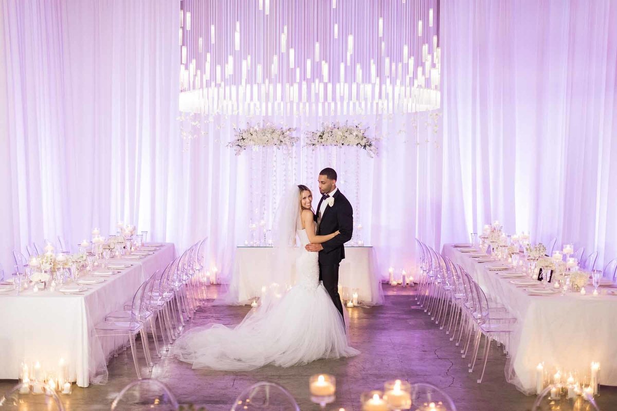 Stunning all white wedding at Canvas Event Space in Seattle