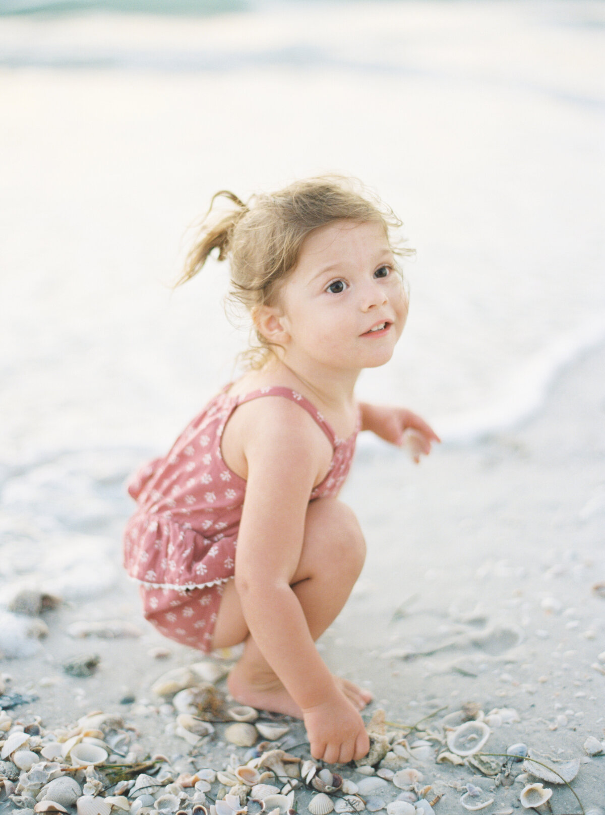 baby girl beach photography