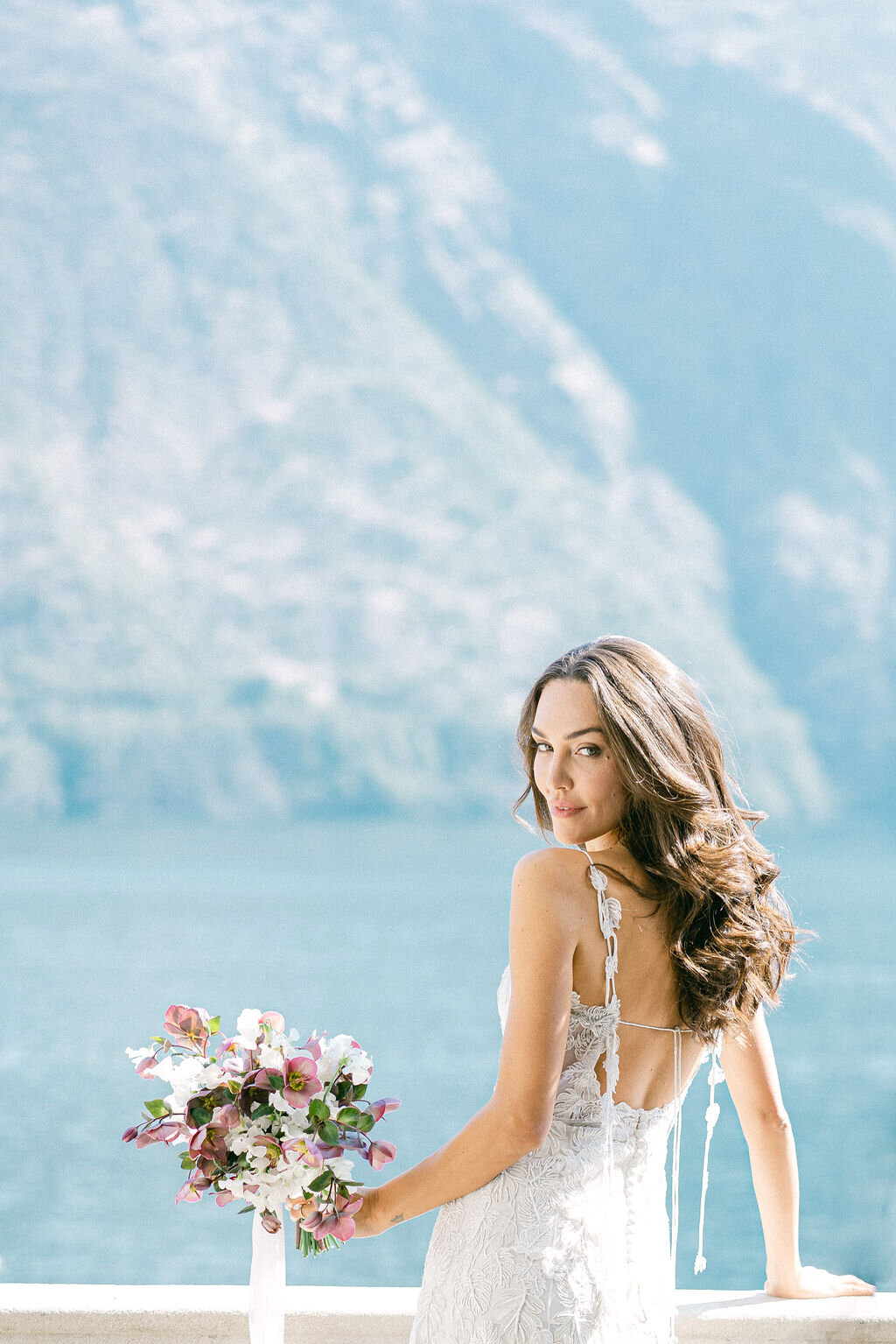Bridal Portraits in Lake Como, Italy