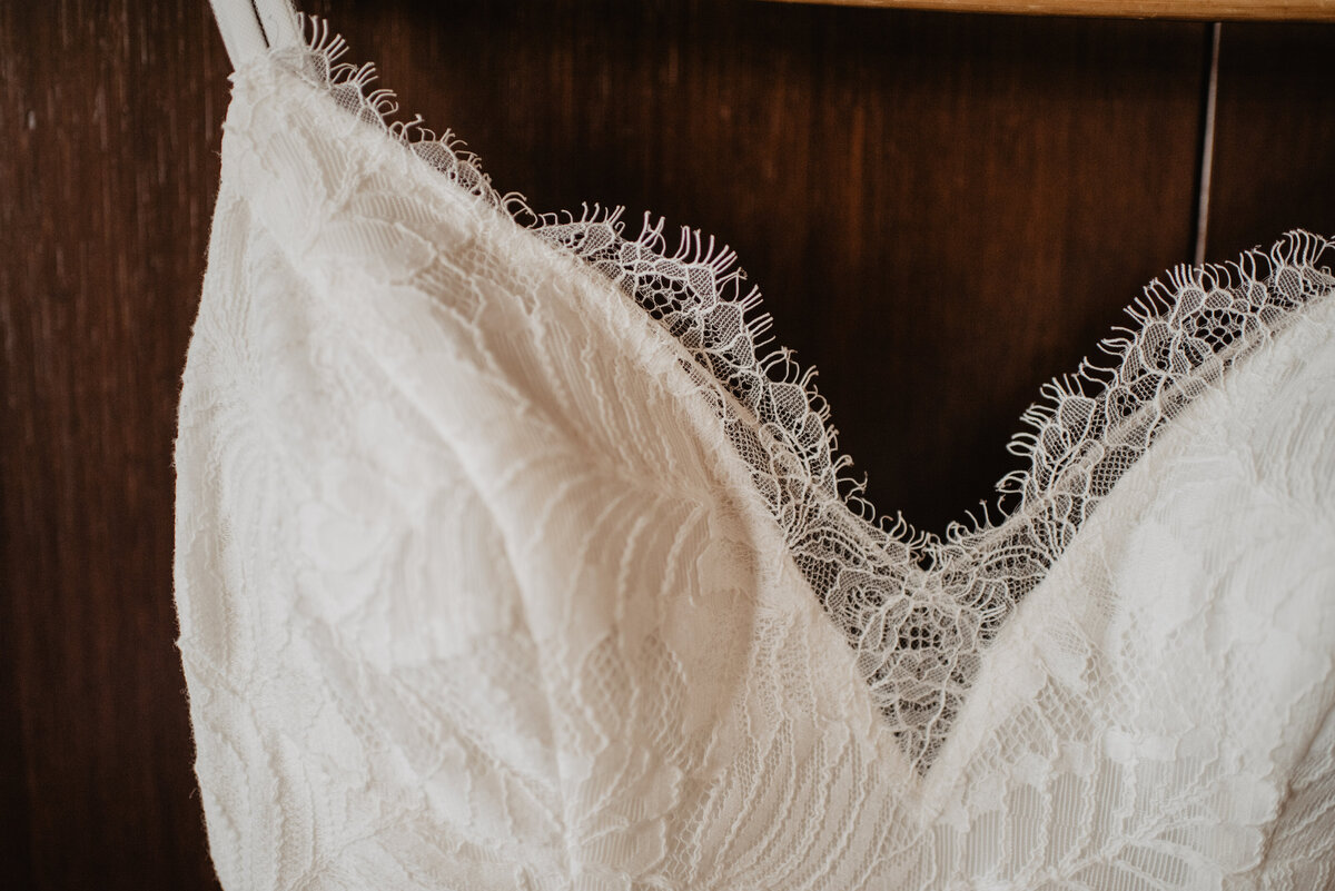 Photographers Jackson Hole capture bridal dress details