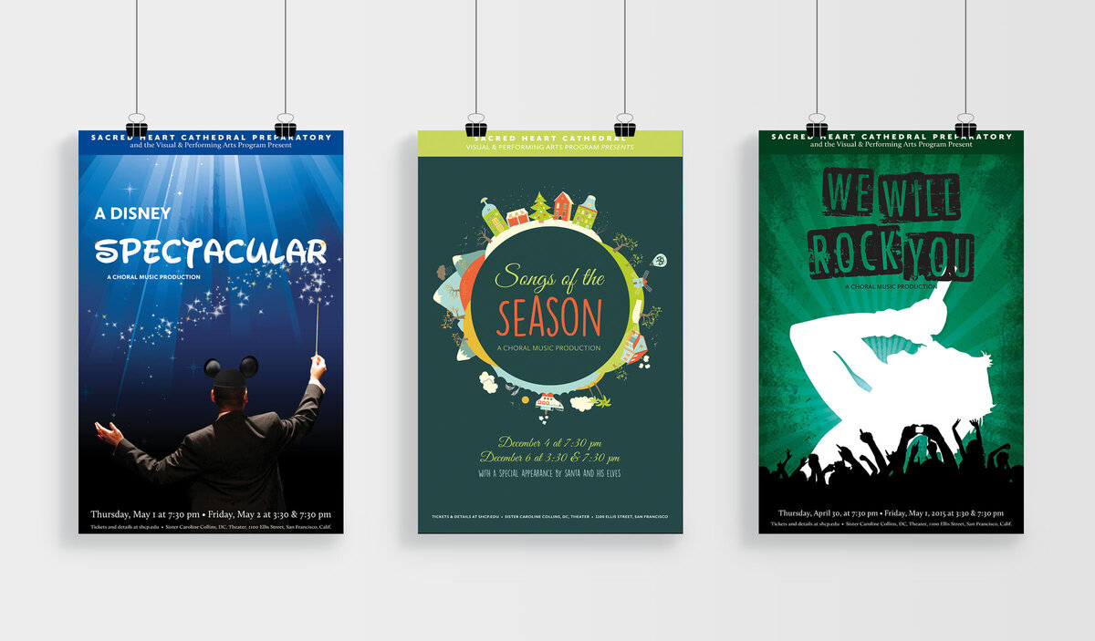 event posters designed by Nancy Ingersoll