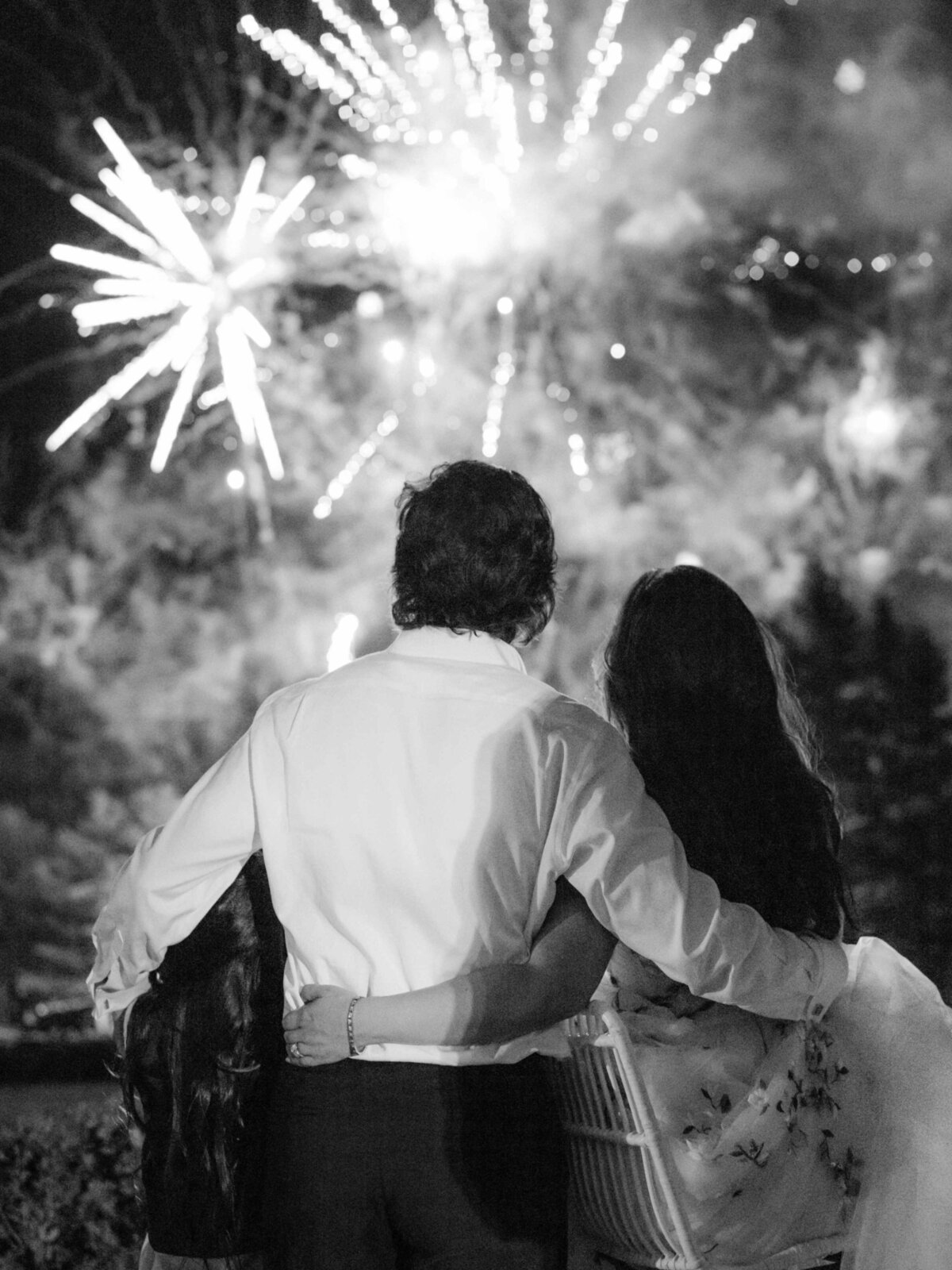 Fairmont Le Manoir Richelieu Newlyweds Watching Fireworks