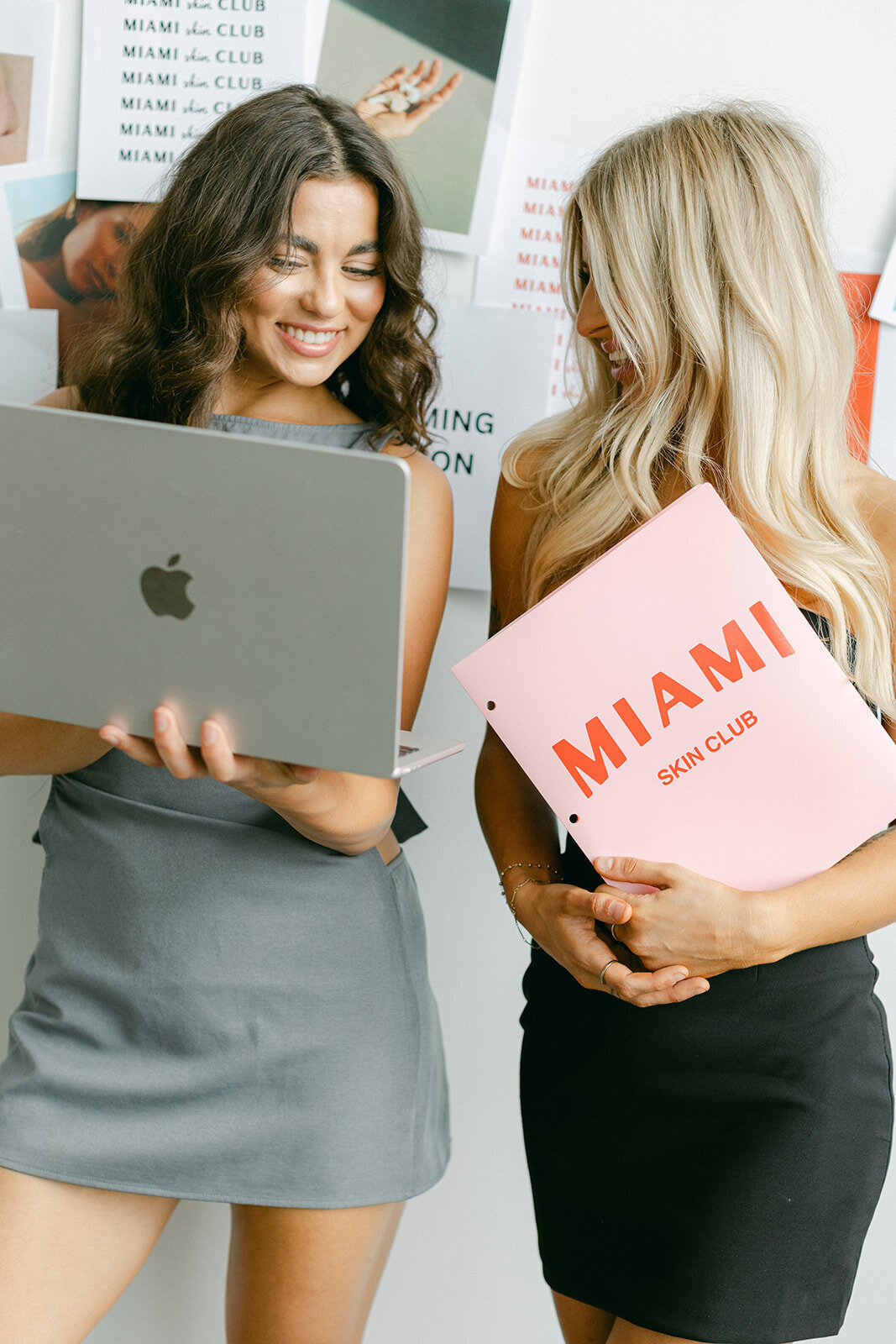 Professional branding session for a luxury skincare company in Miami, FL