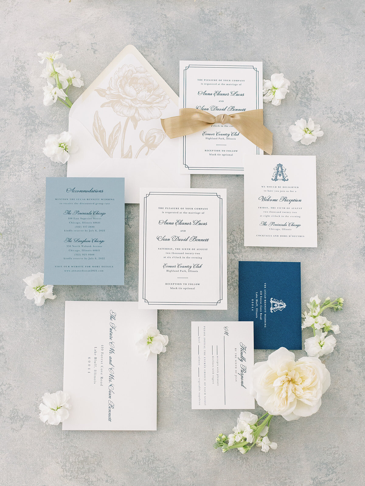 Kelly McDevitt Design Letterpress Wedding Invitation