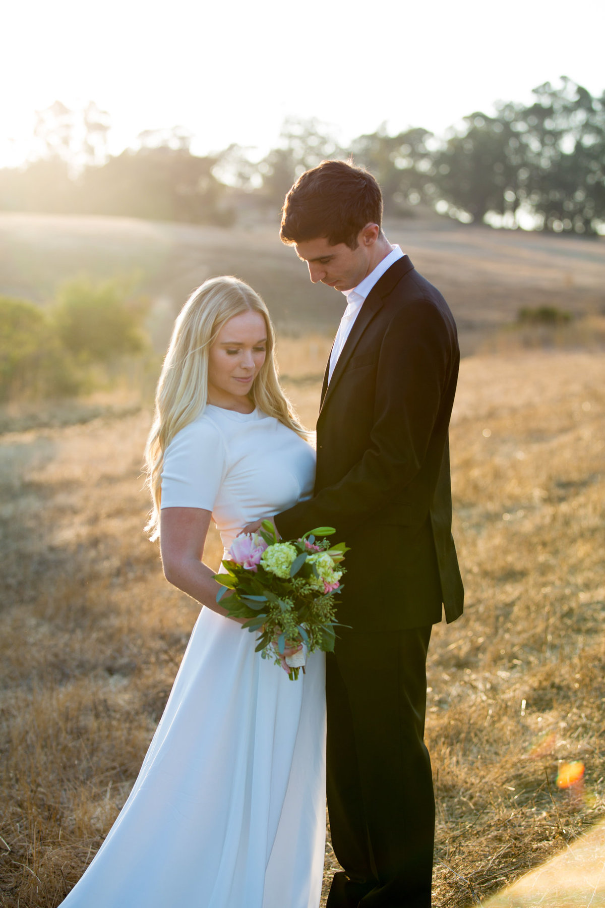Sunset Wedding Photos at Arastradero Park Palo Alto