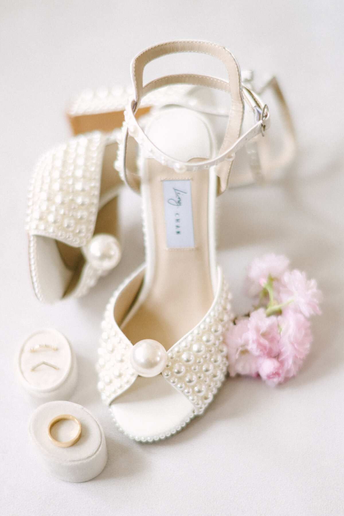 detail photo of bride's shoes