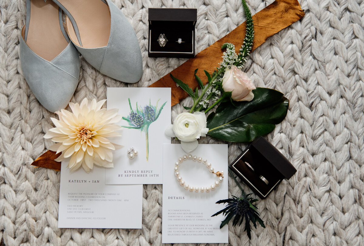 wedding day details and flatlays
