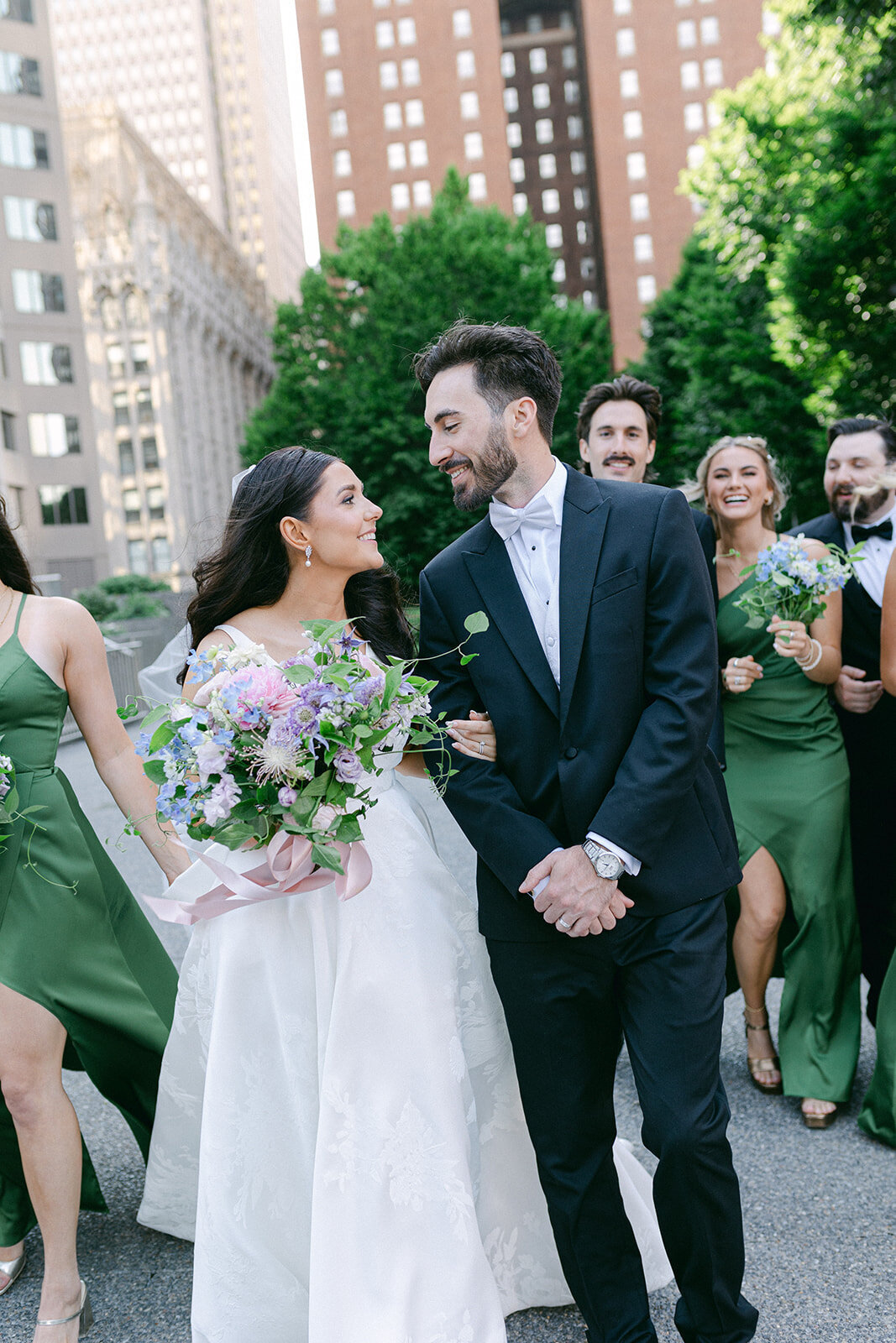 Romantic wedding reception at The Pennsylvanian, iconic Pittsburgh wedding venue