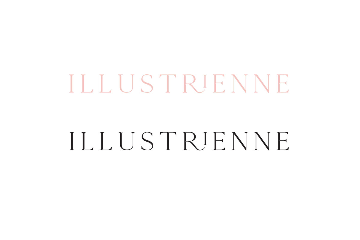 chic-feminine-logo-design-for-illustrienne-by-fig-2-design