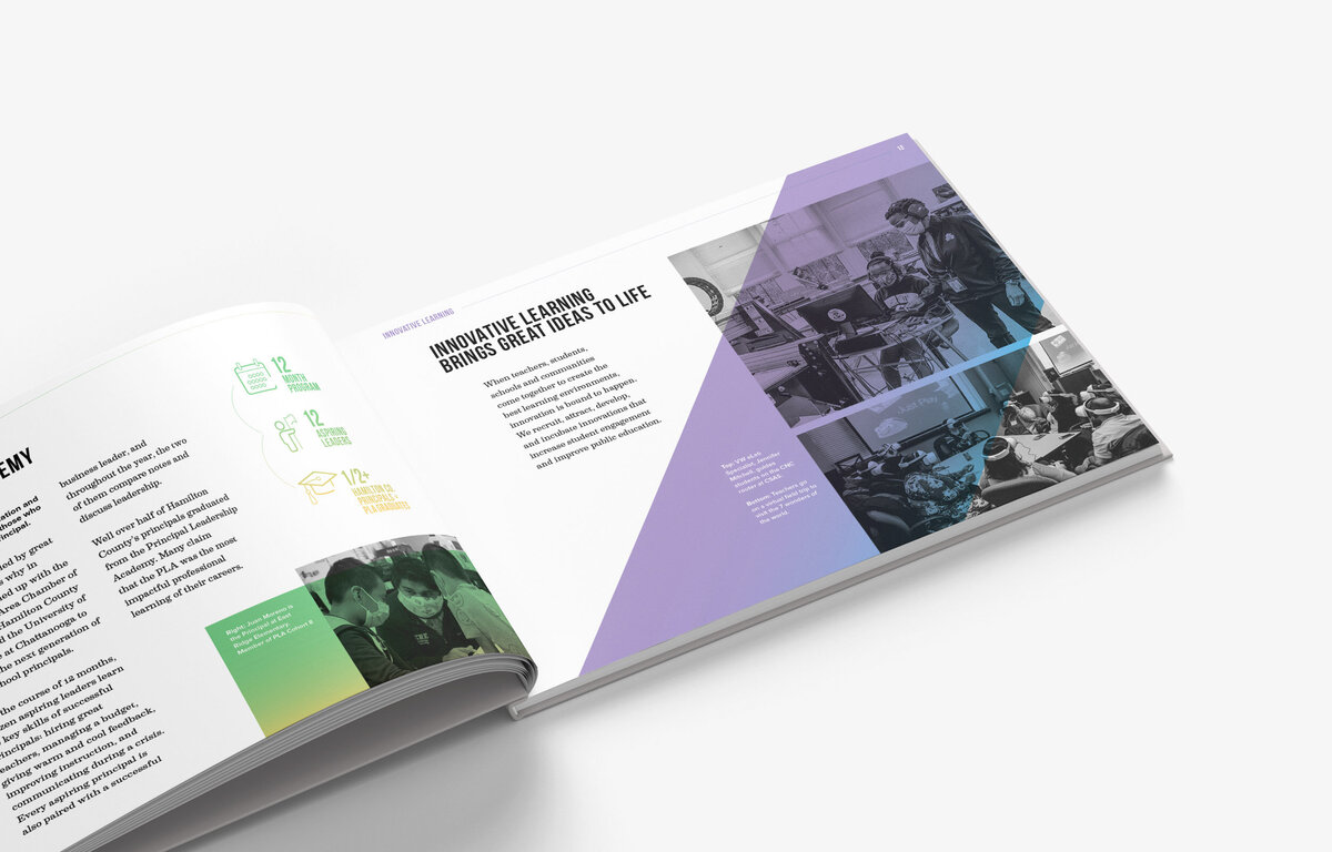 PEF Annual Report Interior Spread Design