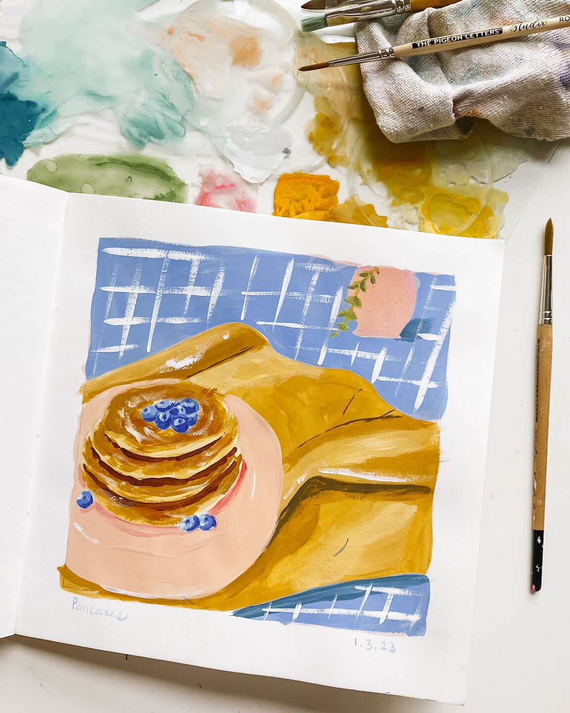 sketchbook-breakfast-table-pancakes