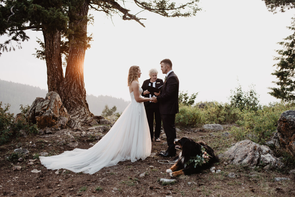 Jackson Hole Photographers capture couple in intimate ceremony