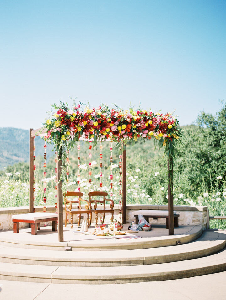 ceremony site at holman ranch