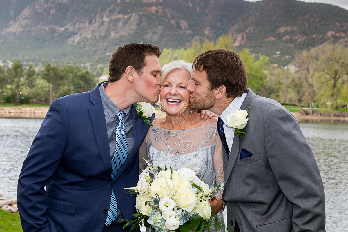 Bride with Sons at Broadmoor