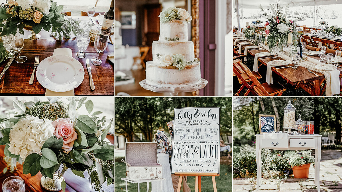 Gallery of vintage themed wedding elements