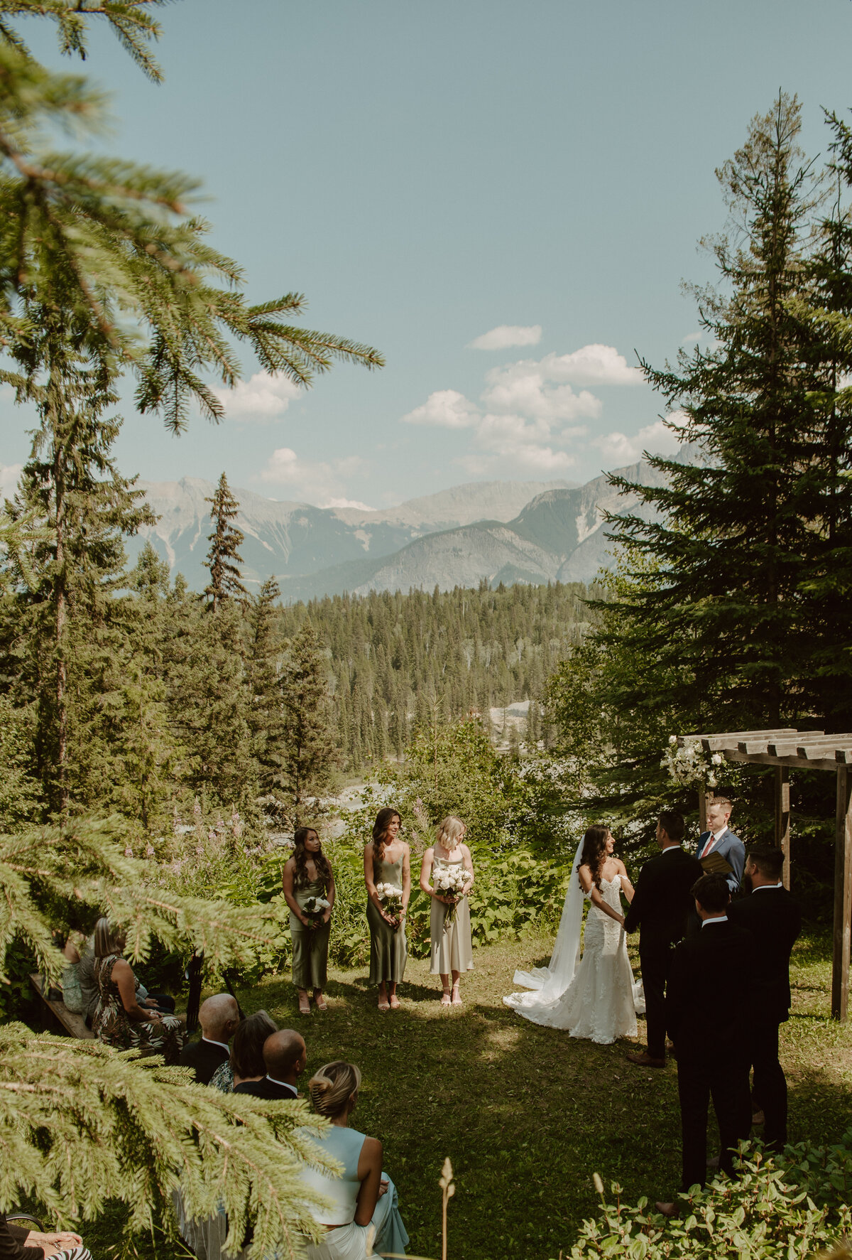 mountain wedding ceremony in BC