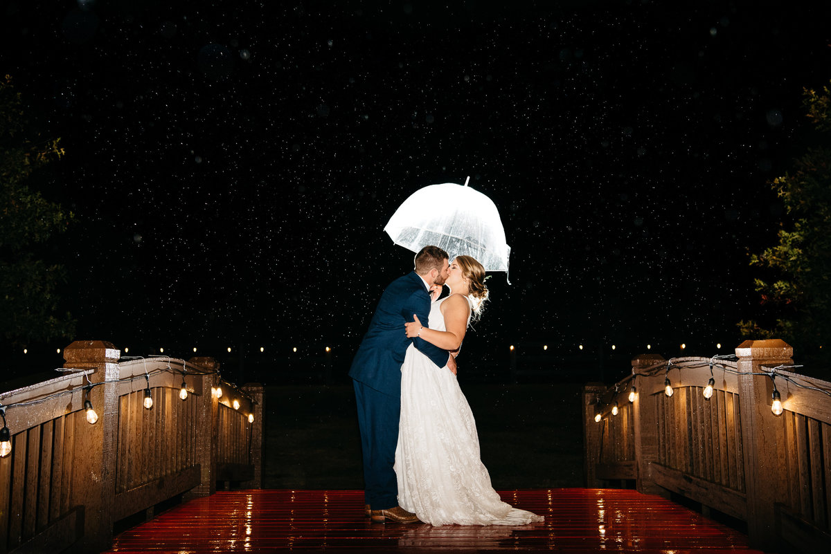 Wedding photo of couple in rain augusta ga wedding photographer