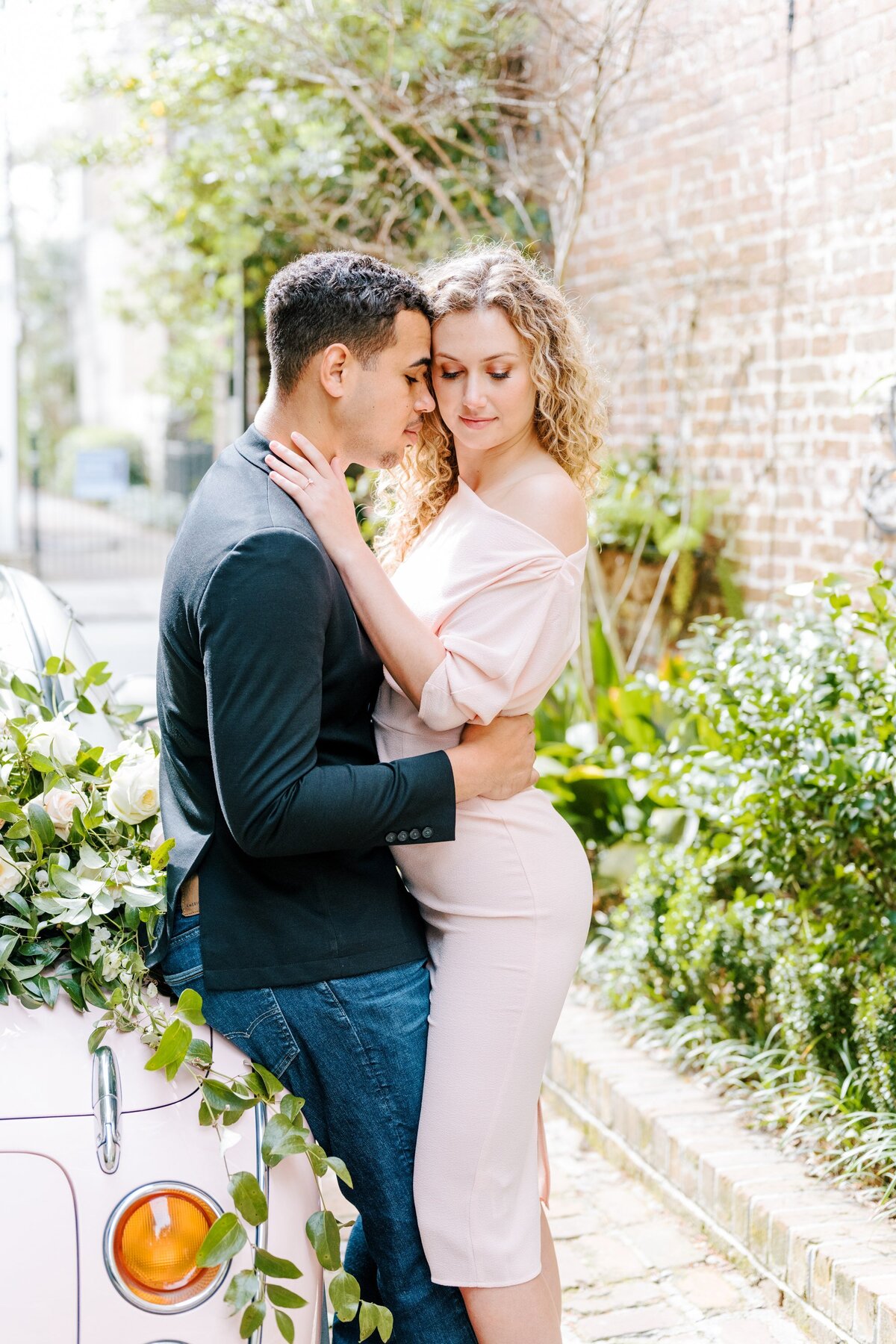 Downtown Charleston Pink Figgy Engagement Session_0011