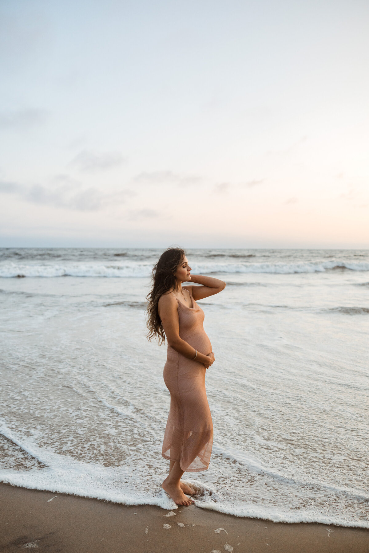 Santa Monica Beach Maternity Photography 90