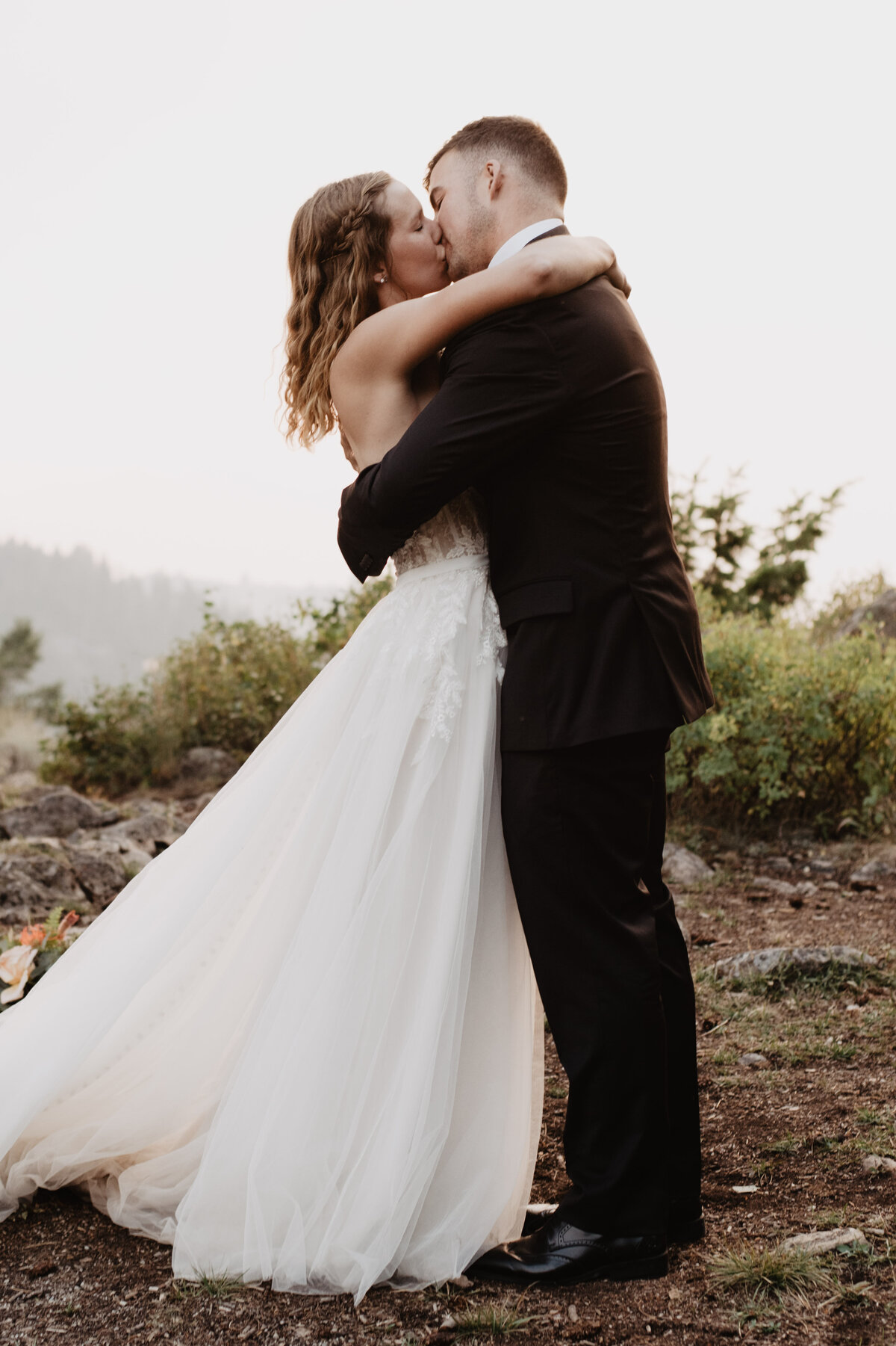 Jackson Hole Photographers capture adventure bridals in Tetons