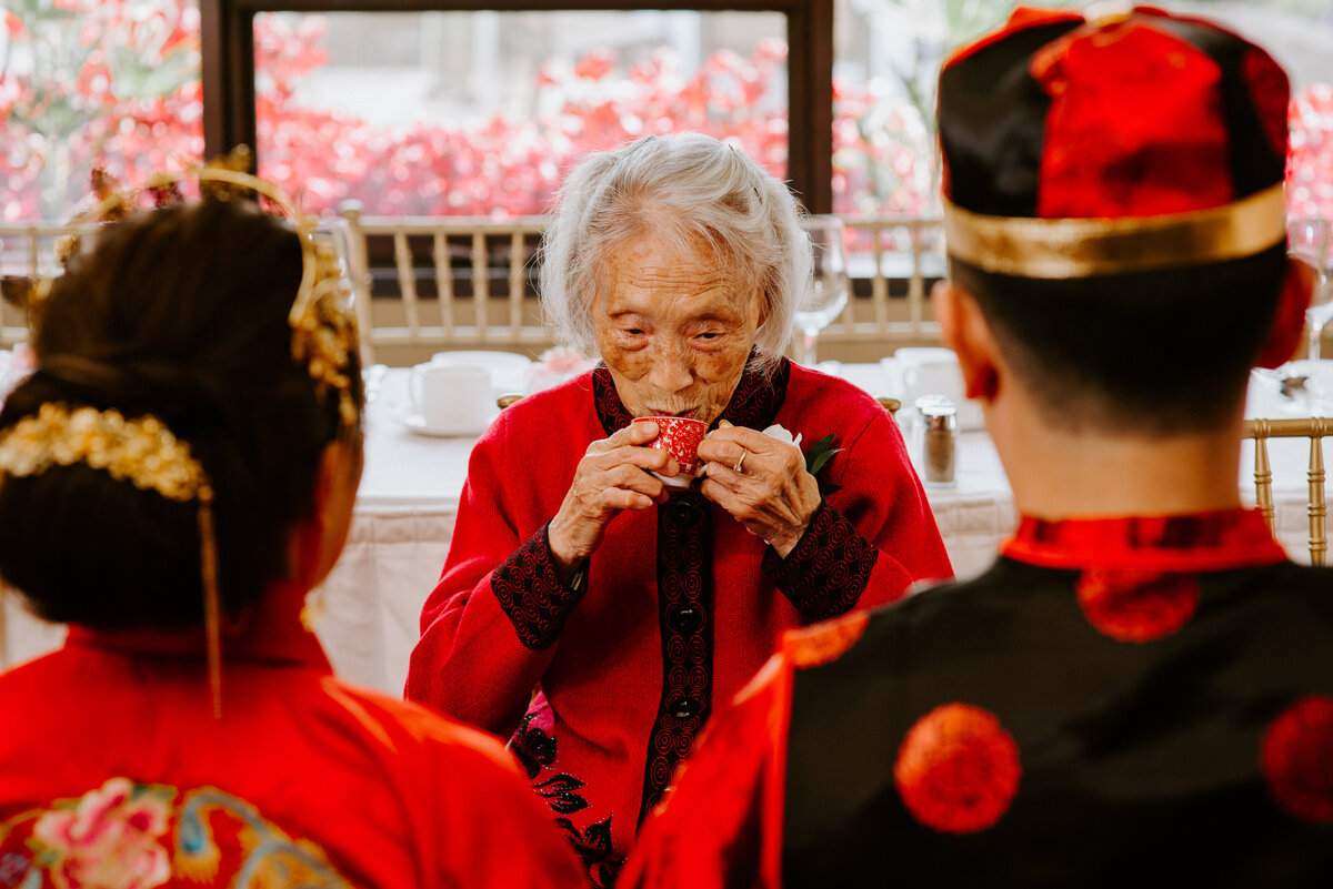 Chinese wedding in Vancouver during Tea ceremony