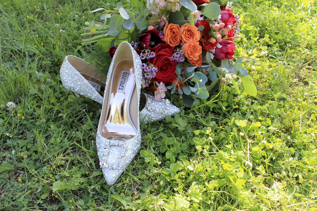 Brides rhinestone shoes