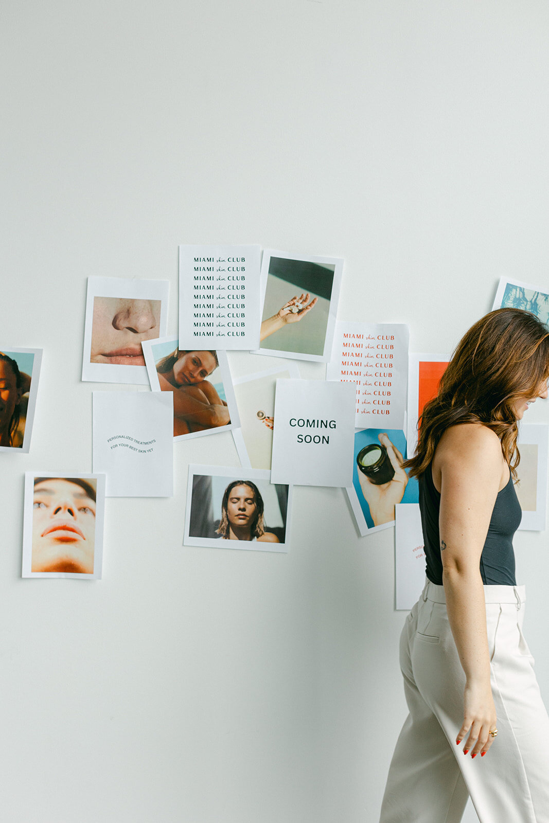 Professional branding session for a luxury skincare company in Miami, FL