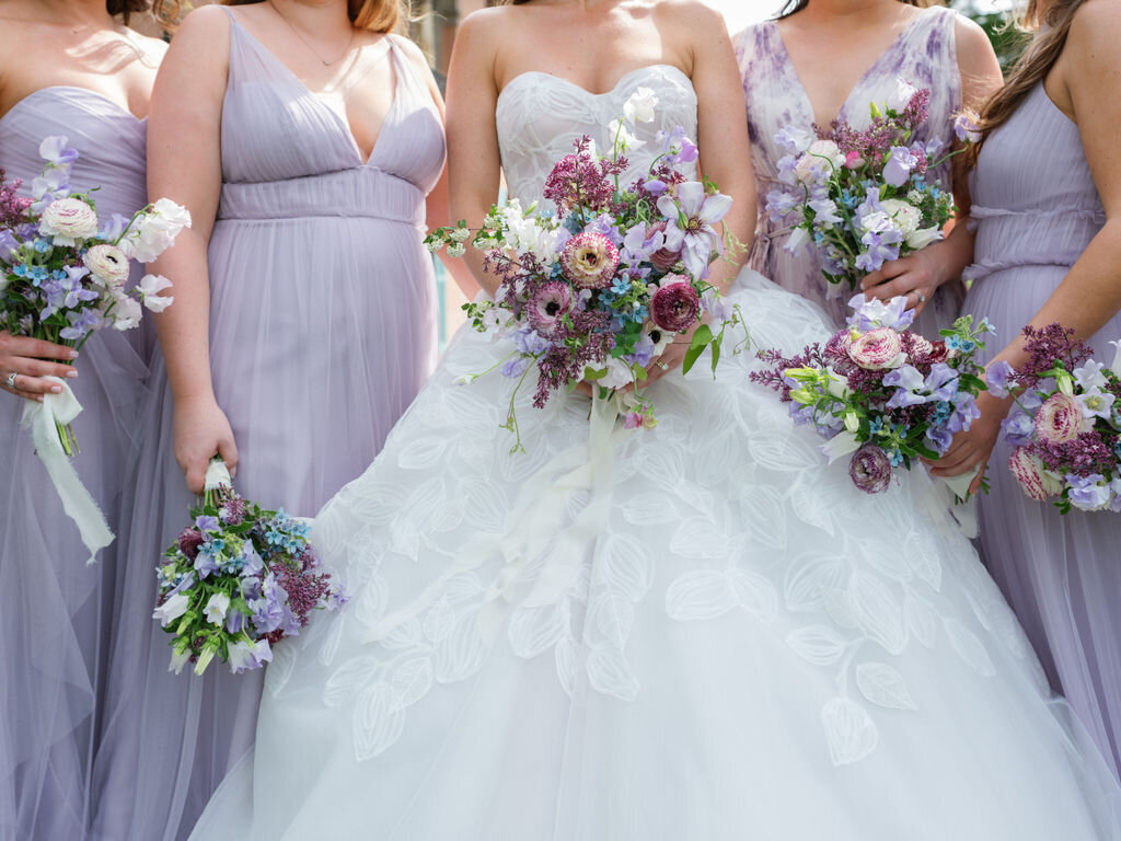Bride with Bridesmaids Glenmere Mansion TTWD
