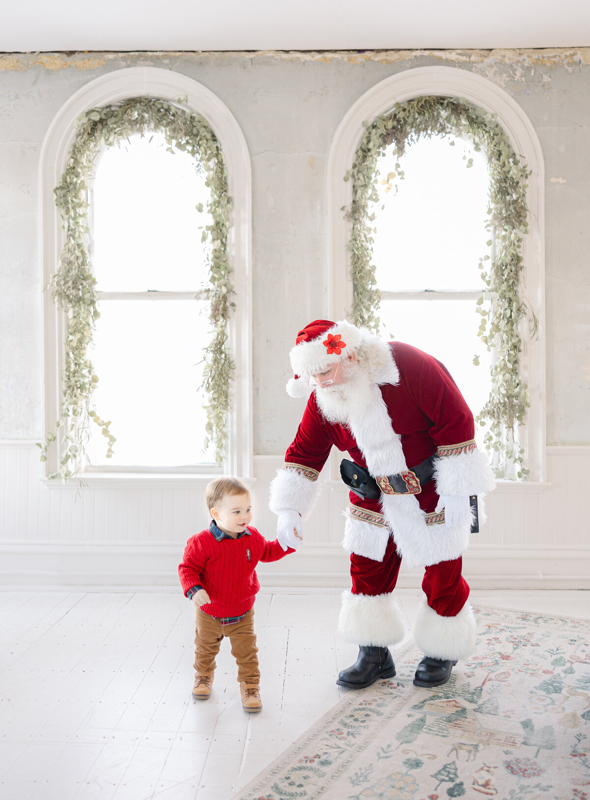 santa claus photoshoot
