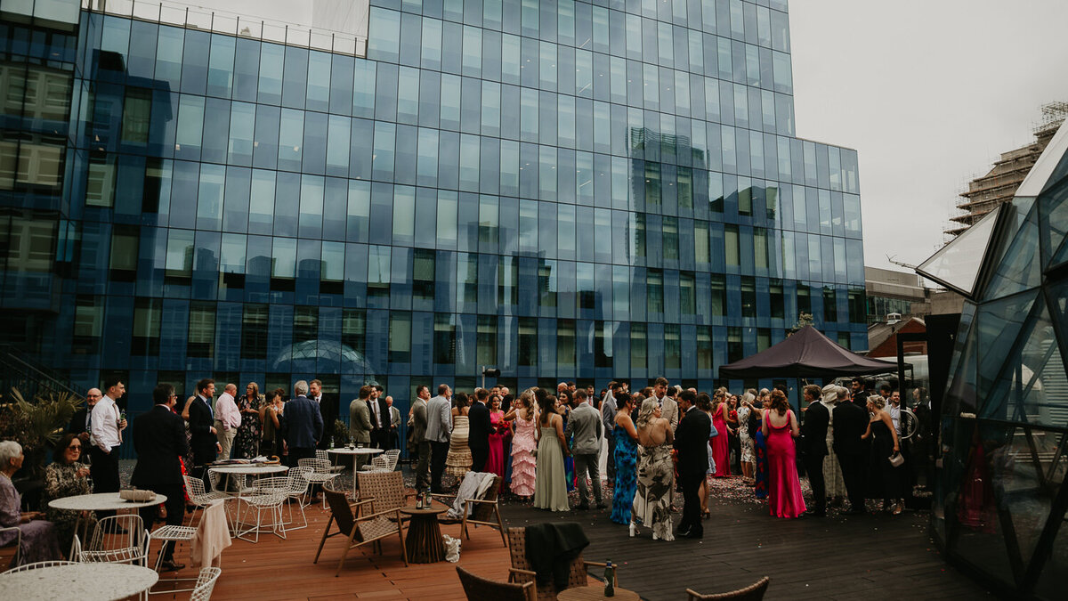 Drink reception at The Dome at ABC Buildings in Manchester.