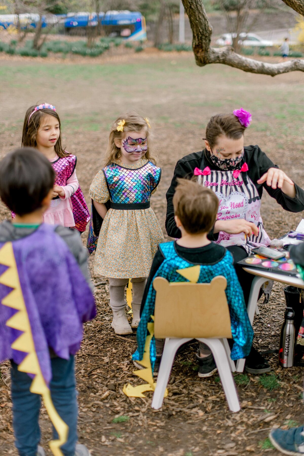 children playing dressed up
