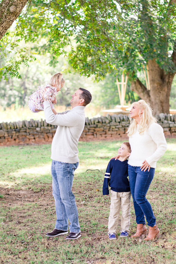 Spring Family Photo Session at Joyner Park in Wake Forest, NC